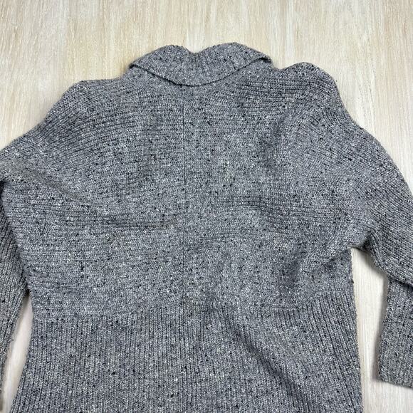 Athleta Gray Passage Wool Blend Shawl Collar Front Knit Cardigan Sweater XS - Picture 8 of 15